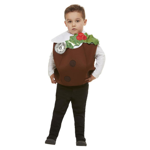 Christmas Pudding 3D Fancy Dress Costume Kids Unisex Medium / Large Product Gallery Image