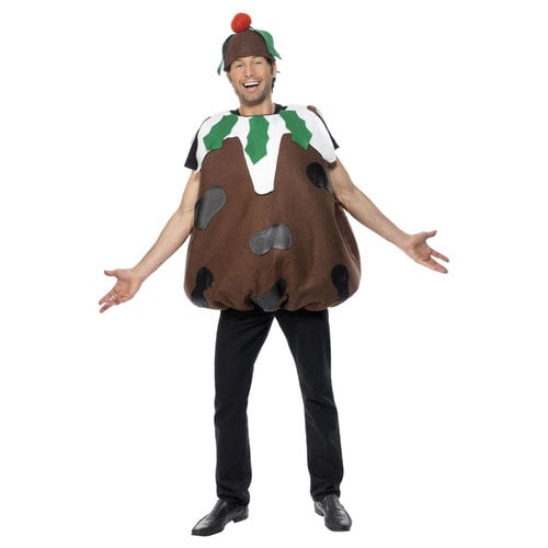 Christmas Pudding Fancy Dress Costume Unisex Adult One Size