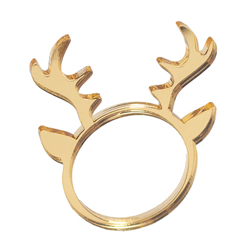 Christmas Reindeer Antler Napkin Rings 6cm - Pack of 4 Product Gallery Image