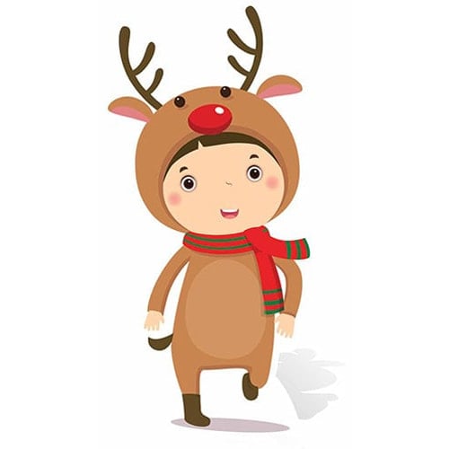 Christmas Reindeer Star Mini Cardboard Cutout 92cm Product Gallery Image