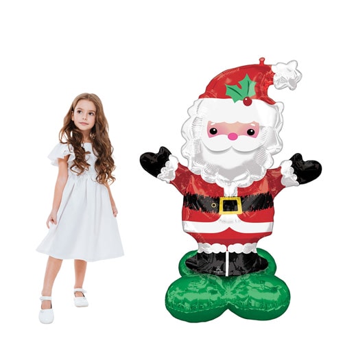 Christmas Santa Airloonz Air Fill Giant Foil Balloon 134cm / 53 in Product Gallery Image