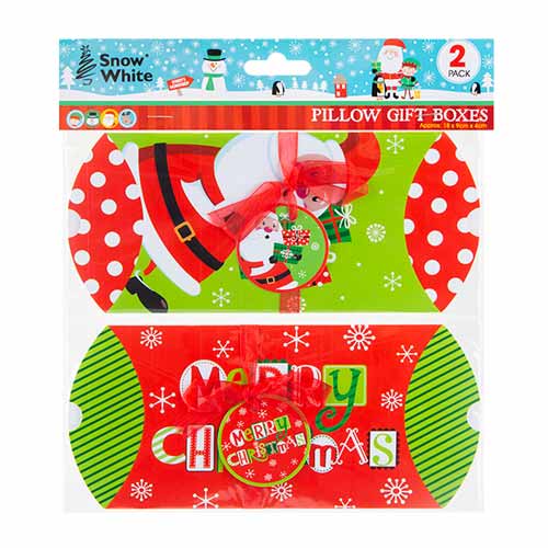 Christmas Santa Claus Pillow Gift Boxes - Pack of 2 Product Gallery Image