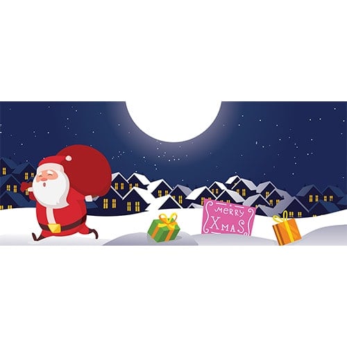 Christmas Santa PVC Party Sign Decoration Product Image