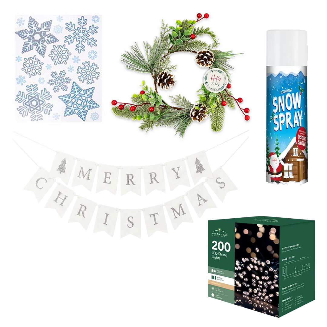 Christmas Shop Window Decorating Kit View 2