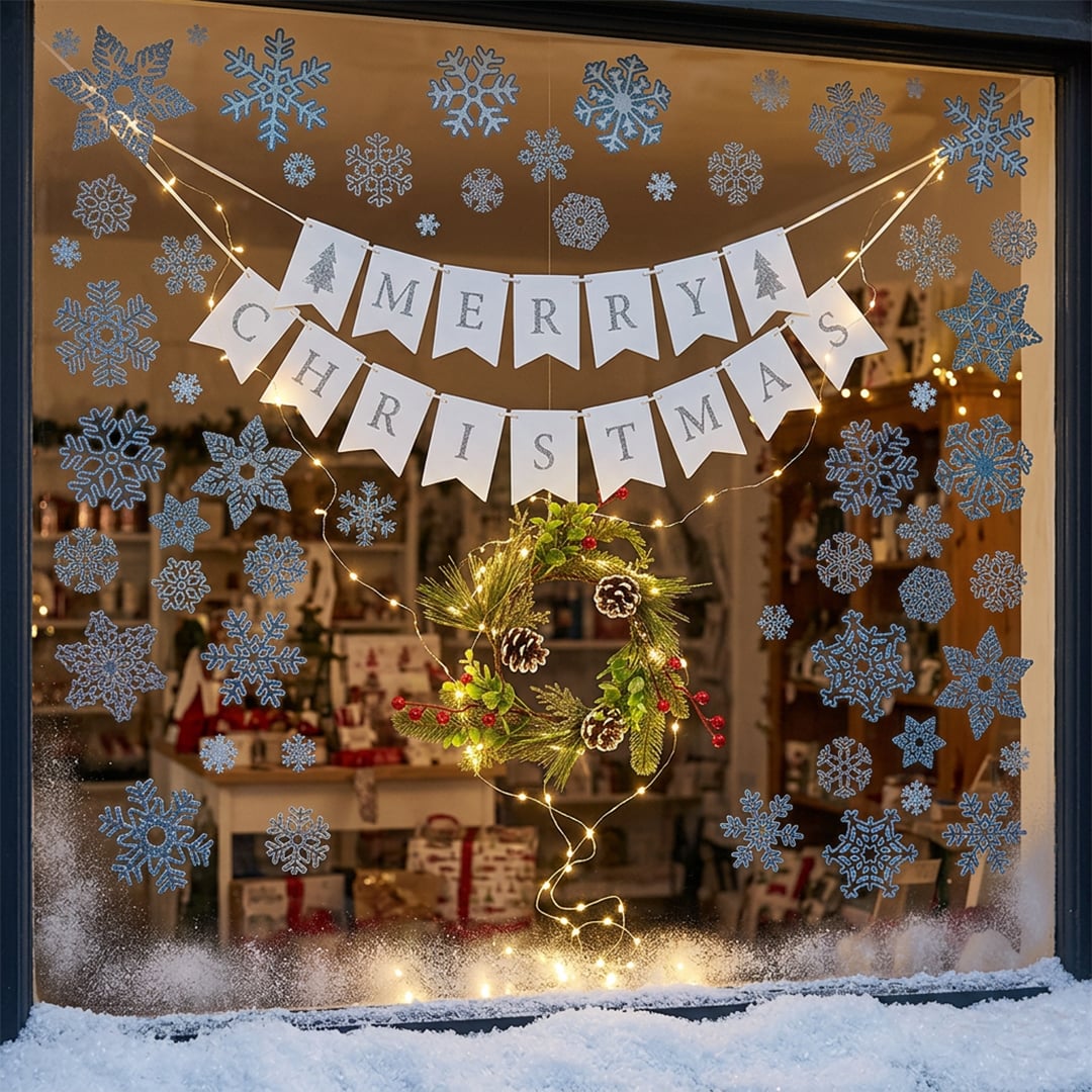 Christmas Shop Window Decorating Kit