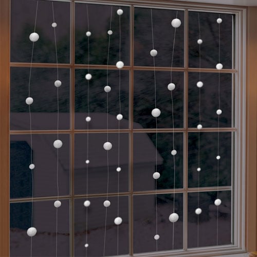 Snowball String Christmas Hanging Decoration 12.8m Product Image