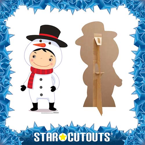 Christmas Snowman Star Mini Cardboard Cutout 88cm Product Gallery Image