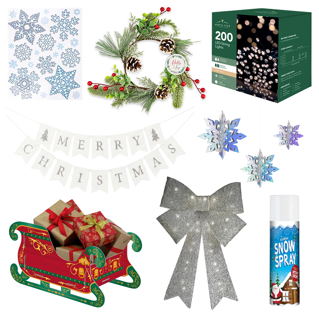 Christmas Storefront & Entrance Decorating Kit View 2