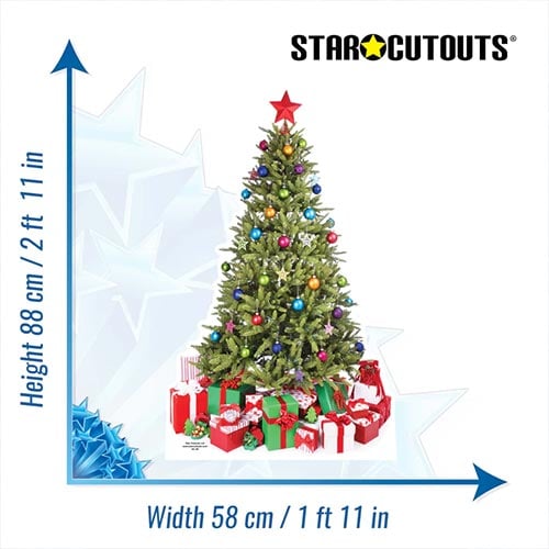 Christmas Tree Star Mini Cardboard Cutout 88cm Product Gallery Image