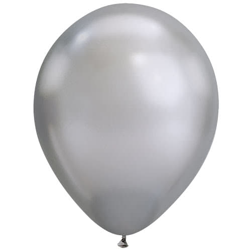 Chrome Silver Latex Qualatex Balloon 28cm / 11 in Product Image