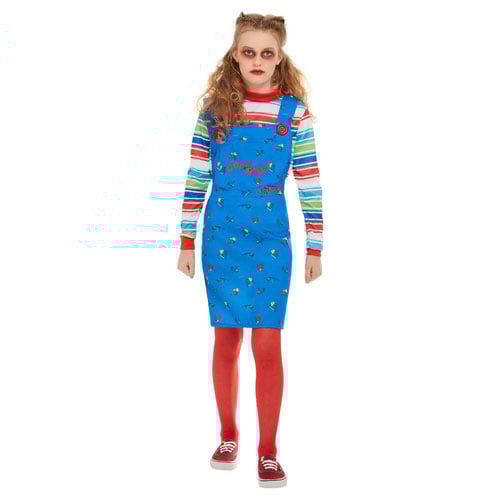 Chucky Girls Fancy Dress Halloween Costume Tween - Age 12+ Product Gallery Image