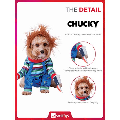 Chucky Pet Dog Costume Small Product Gallery Image