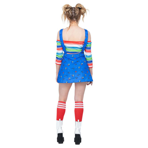 Chucky Pinafore and Top Fancy Dress Costume Ladies Small - UK 8-10 Product Gallery Image