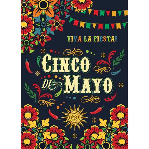Cinco de Mayo Classic Design Poster PVC Party Sign Decoration Product Gallery Image