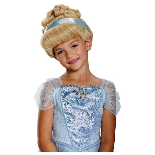 Cinderella Disney Princess Girls Deluxe Blonde Updo Hair Wig