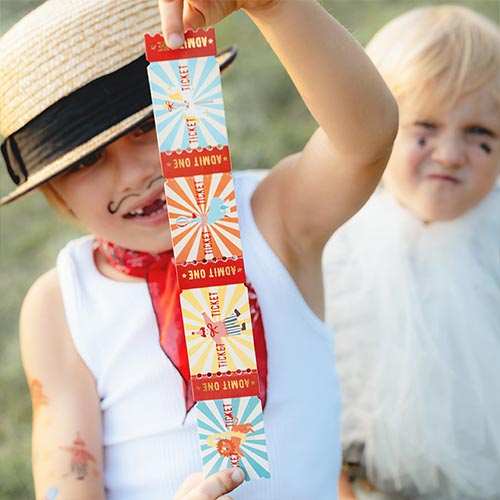 Circus Stickers with Entry Tickets Product Gallery Image