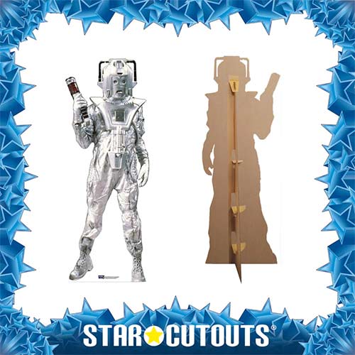 Classic Cyberman Doctor Who Lifesize Cardboard Cutout 183cm Product Gallery Image