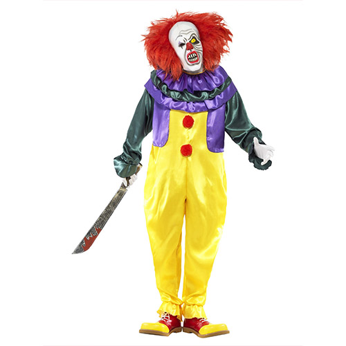 Classic Horror Clown Fancy Dress Costume Adult Mens Extra Large Product Gallery Image
