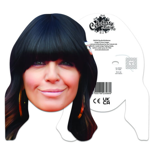 Claudia Winkleman Cardboard Face Mask Product Gallery Image