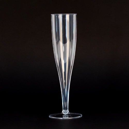 Clear Plastic Champagne Flutes 175ml - Pack of 10 Product Gallery Image