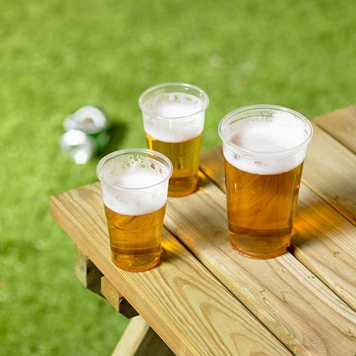 Clear Plastic Half Pint Glasses 350ml - Pack of 50 Product Gallery Image