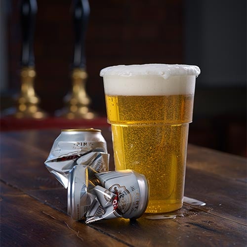 Clear Plastic Pint Glasses 670ml - Pack of 100 Product Gallery Image
