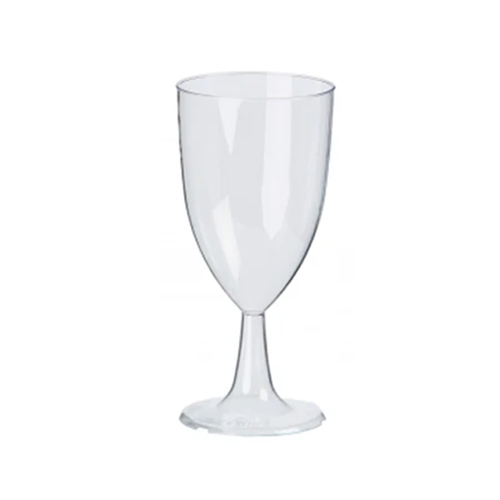 Clear Plastic Wine Goblet Glasses 175ml - Pack of 4 Product Image
