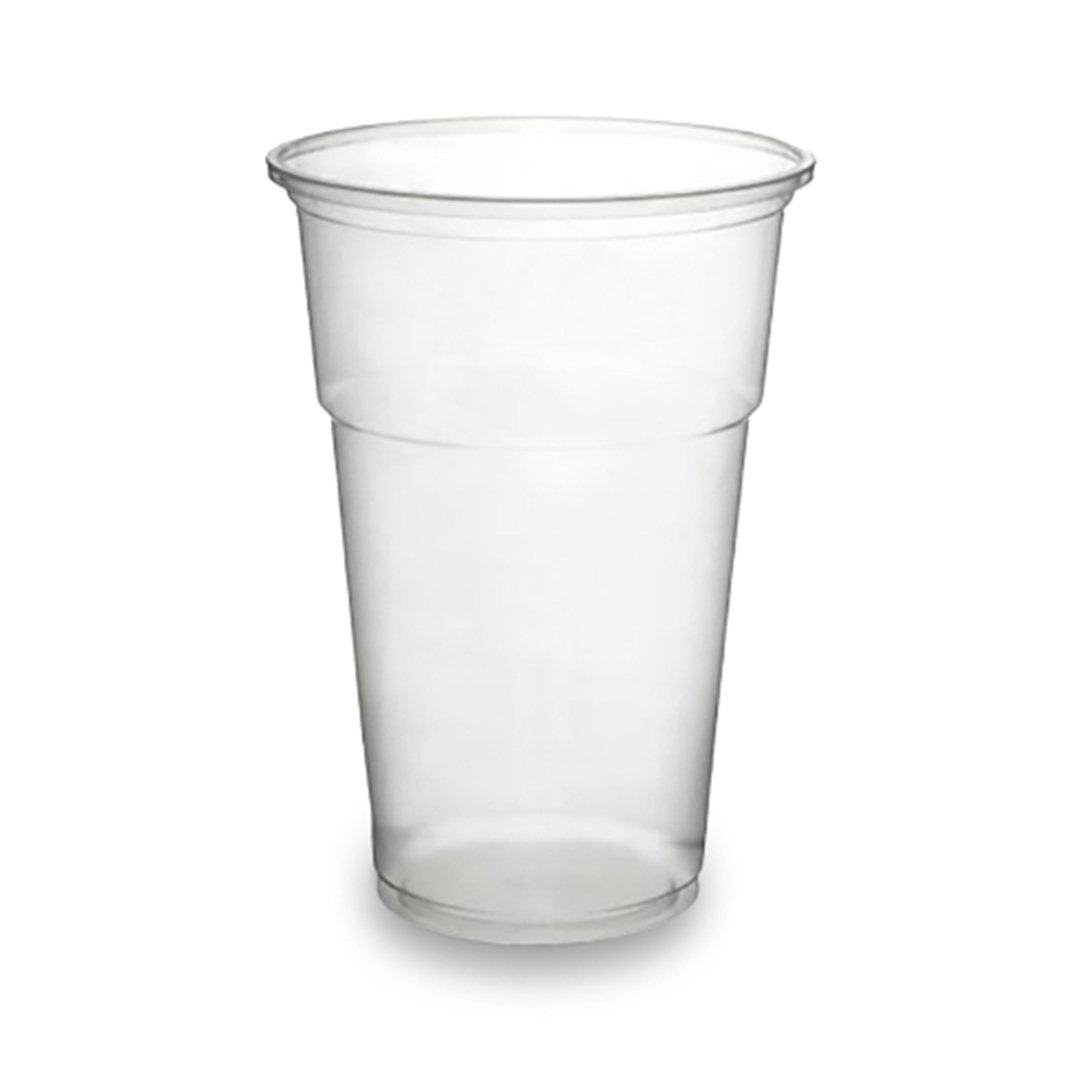 Reusable Clear Plastic Tumbler Pint Cups 568ml - Pack of 50