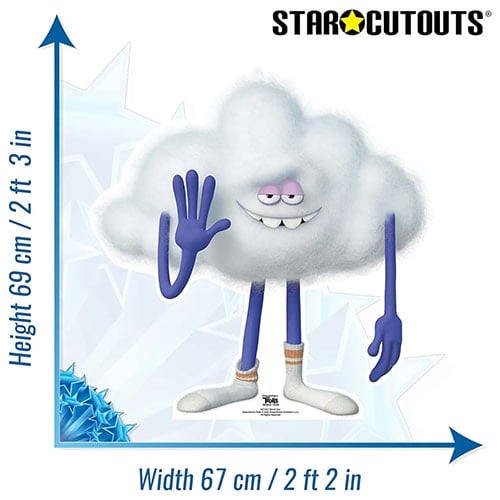 Cloud Guy Trolls World Tour Star Mini Cardboard Cutout 69cm Product Gallery Image