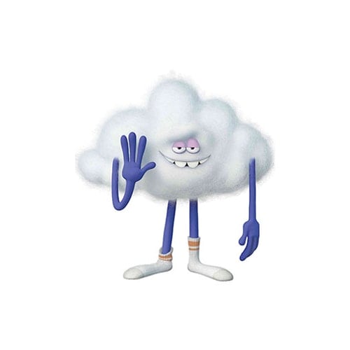 Cloud Guy Trolls World Tour Star Mini Cardboard Cutout 69cm Product Gallery Image