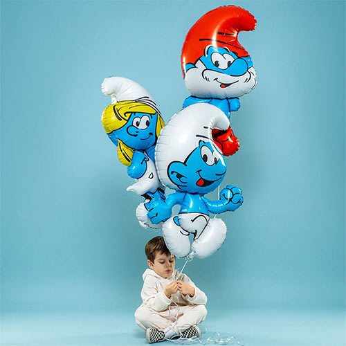 Clumsy Smurf (Smurfs) Giant Helium Foil Balloon 81cm / 32 in Product Gallery Image