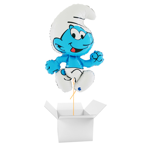 Clumsy Smurf Smurfs Giant Helium Foil Balloon - Inflated Balloon in a Box Product Gallery Image
