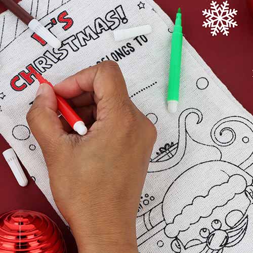 Colour Your Own Christmas Stocking Product Gallery Image