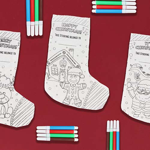 Colour Your Own Christmas Stocking Product Gallery Image