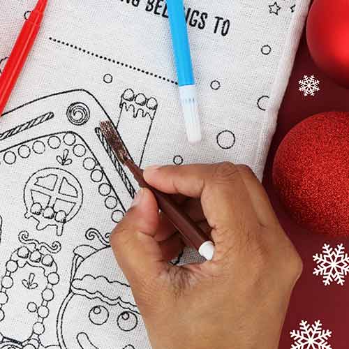 Colour Your Own Christmas Stocking Product Gallery Image