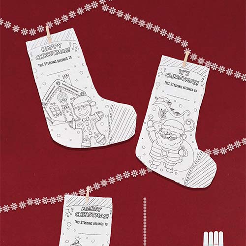 Colour Your Own Christmas Stocking Product Gallery Image
