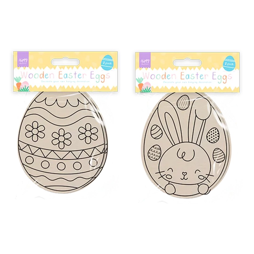 Colour Your Own Easter Egg Hanging Decoration - Pack of 2 Product Gallery Image