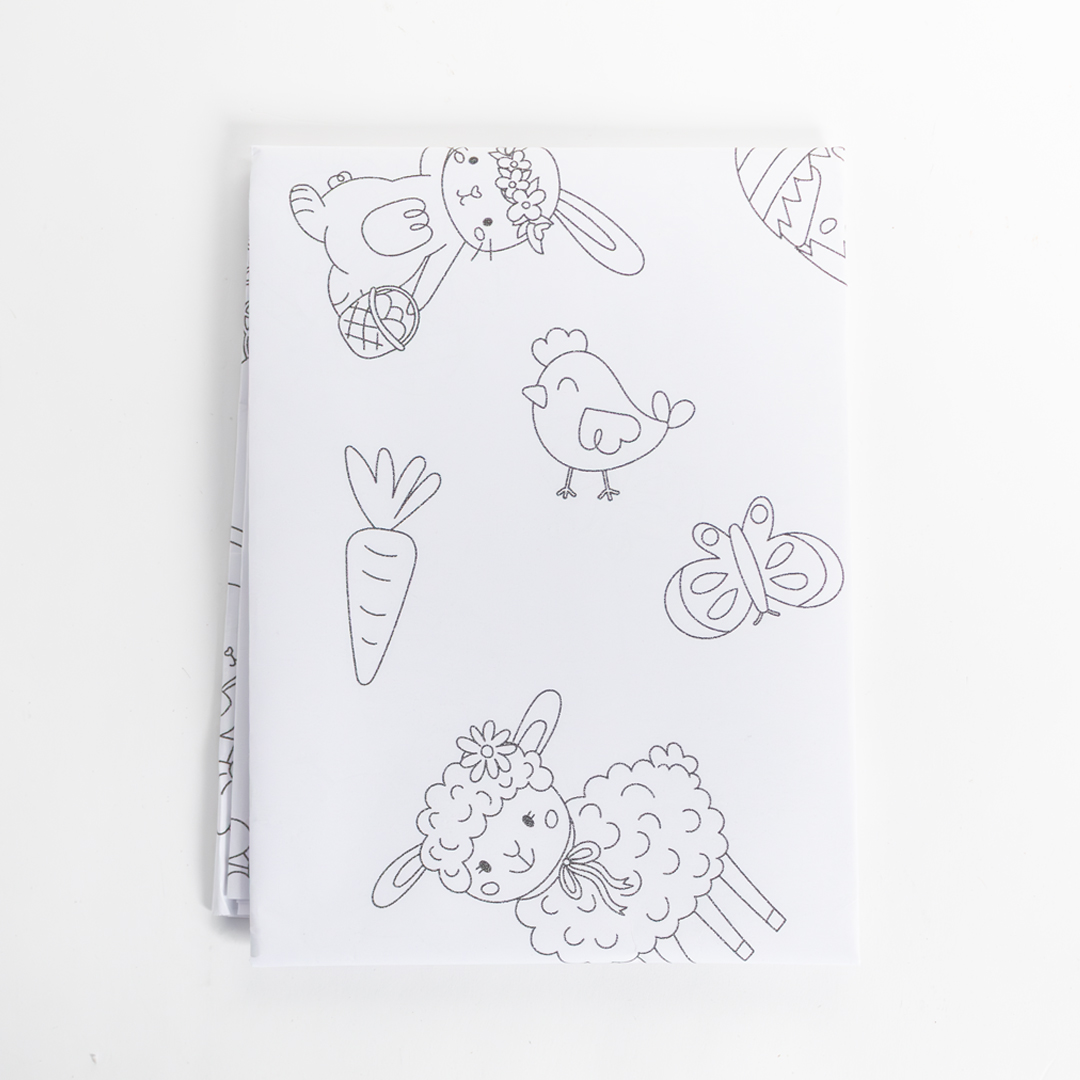 Colour Your Own Easter Paper Tablecover 160m x 90cm Product Gallery Image