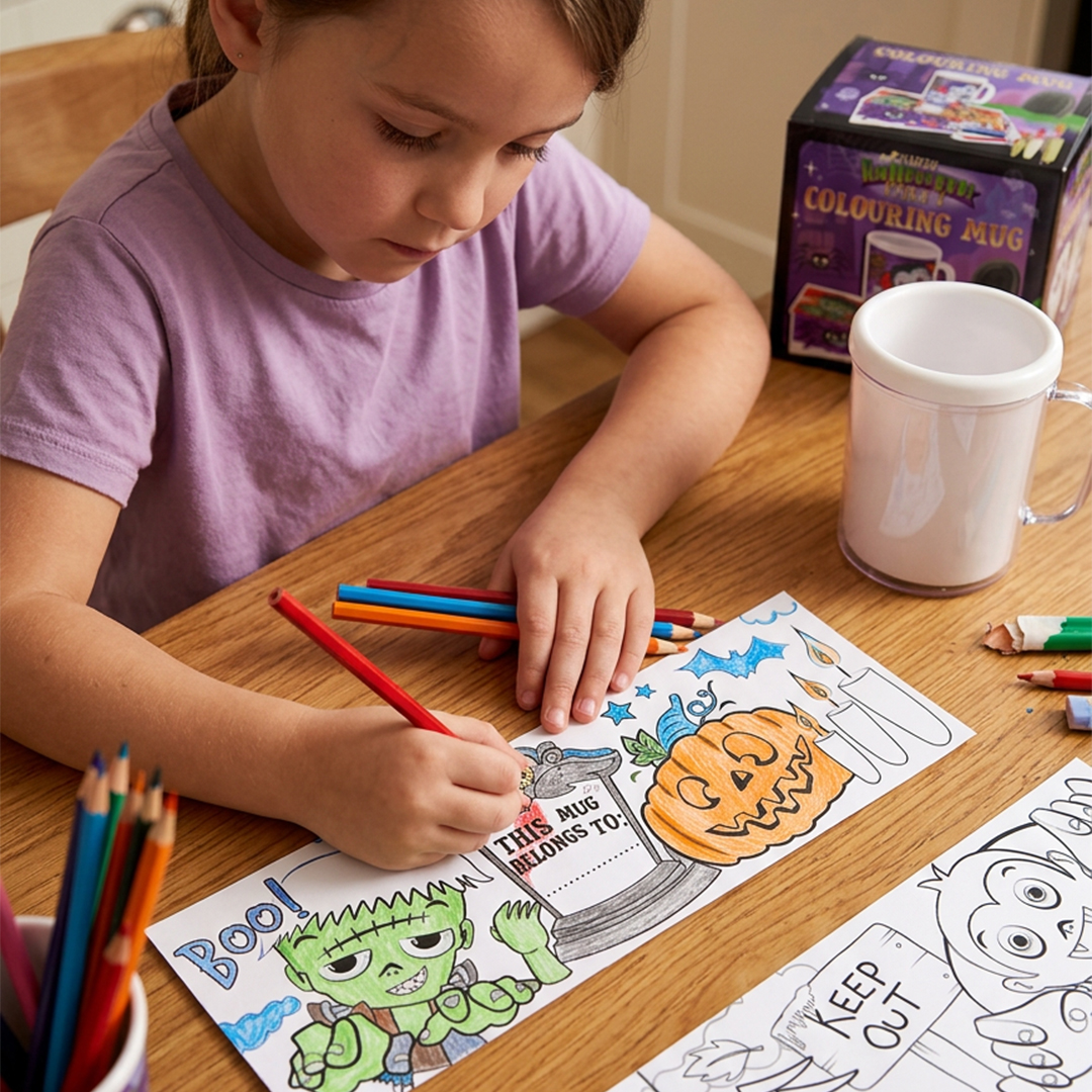 Colour Your Own Halloween Mug 300ml View 2