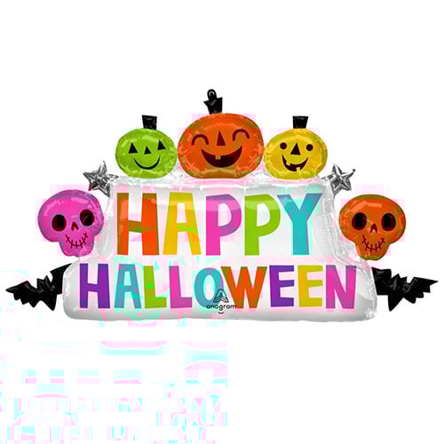 Colourful & Creepy Halloween Giant Helium Foil Balloon 99cm / 39 in