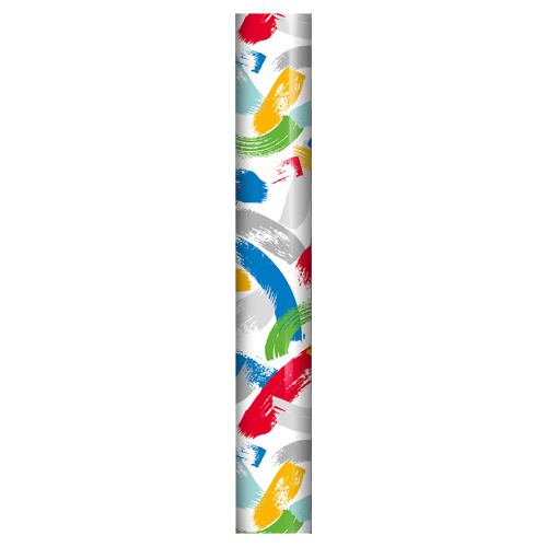 Colourful Brush Stroke Gift Wrapping Paper Roll 3m Product Gallery Image