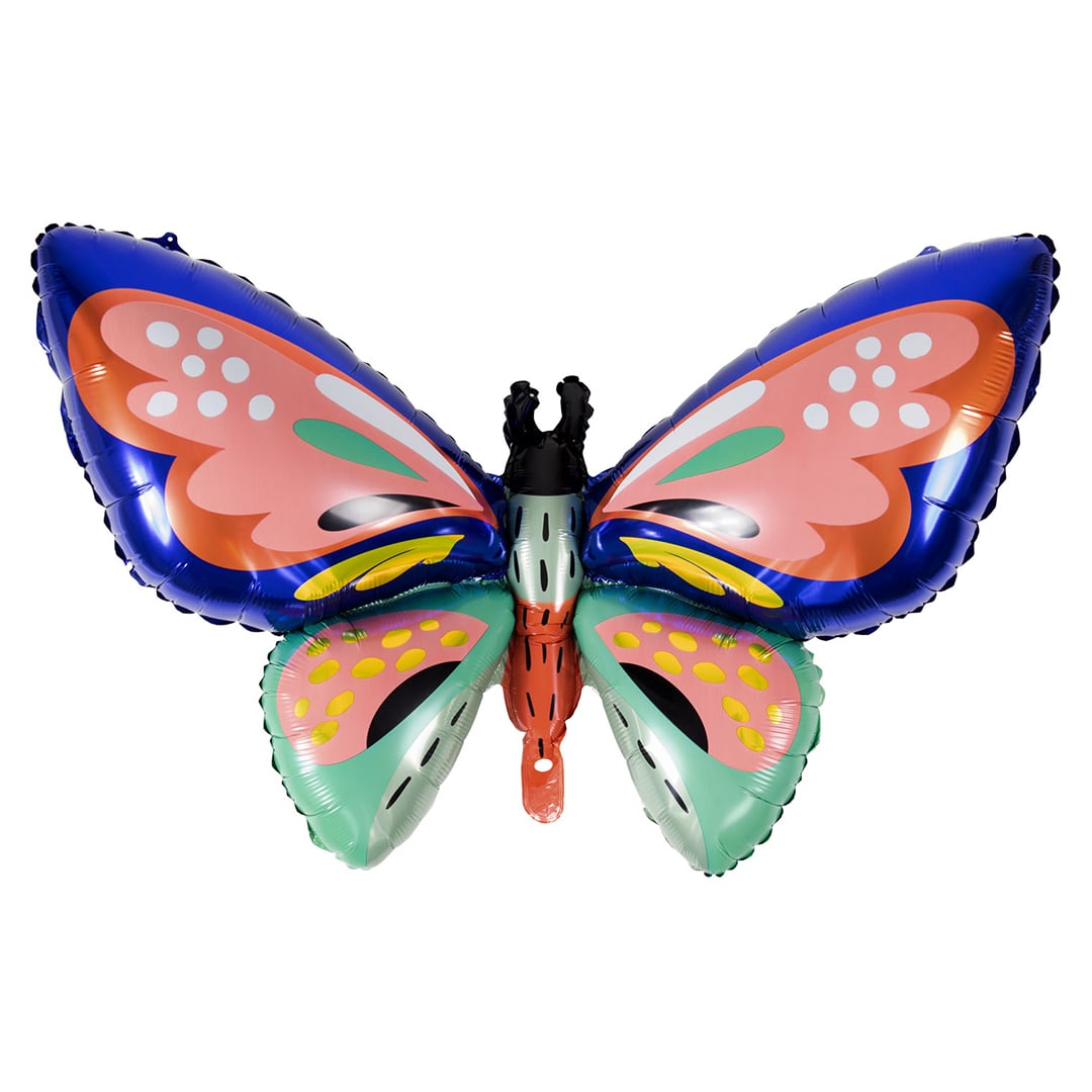 Colourful Butterfly Shaped Giant Foil Balloon 88cm / 35 in