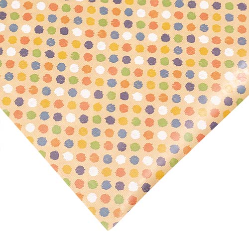 Colourful Dots Kraft Gift Wrapping Paper Roll 3m Product Gallery Image
