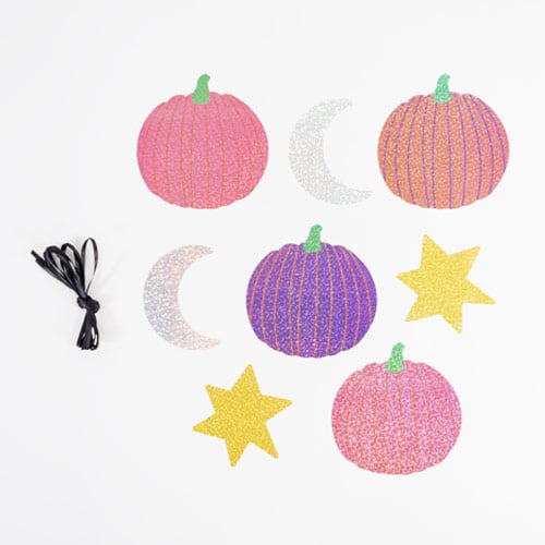 Colourful Pumpkins Halloween Holographic Party Garland 2.5m