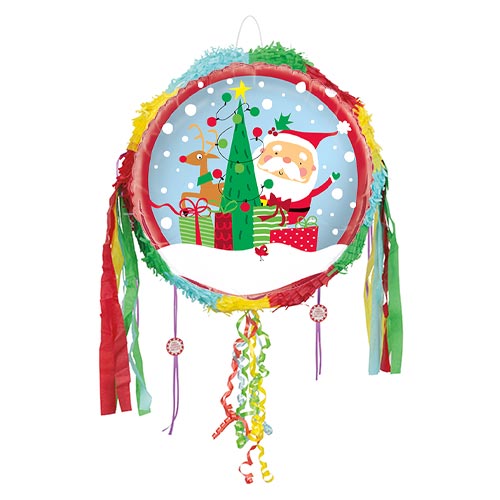 Colourful Santa Christmas Pull String Pinata Product Image