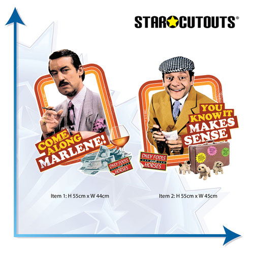 Come Along Marlene and You Know It Makes Sense Only Fools and Horses Wall Art Cardboard Cutouts 59cm - Pack of 2 Product Gallery Image