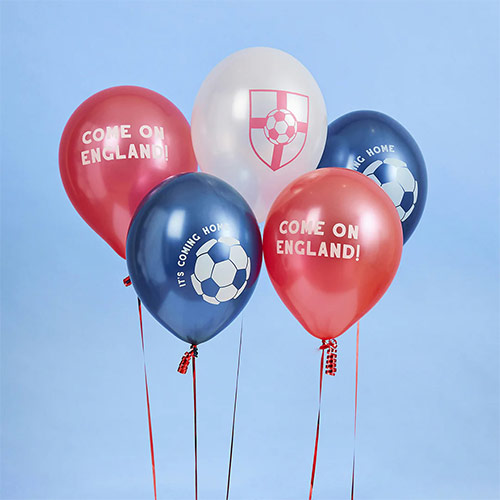 Come on England It's Coming Home Latex Balloons 30cm / 12 in - Pack of 5 Product Gallery Image
