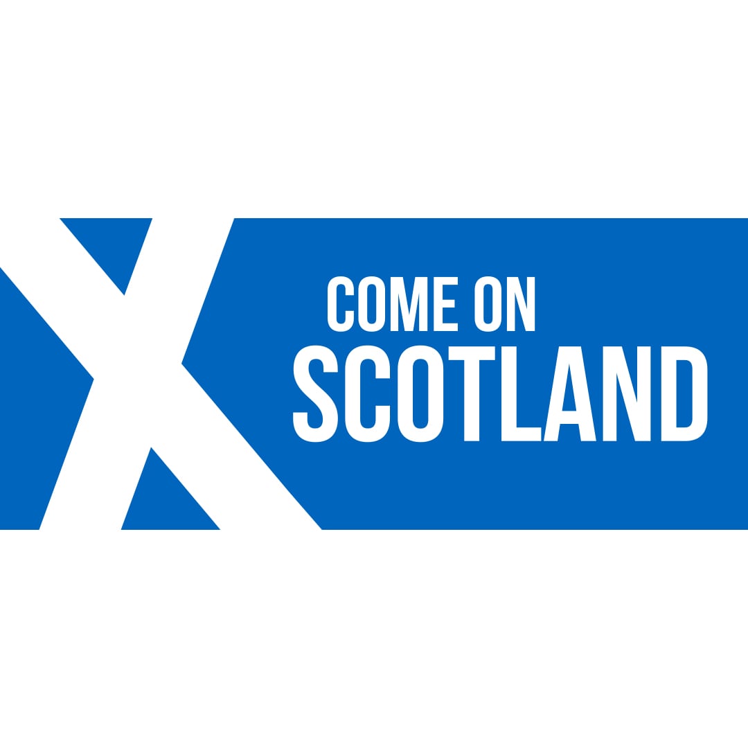 Come On Scotland Design PVC Personalised Party Sign Decoration