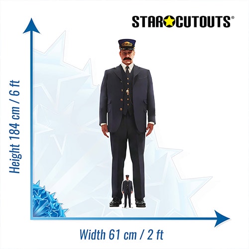 Conductor The Polar Express Lifesize Cardboard Cutout 184cm Product Gallery Image