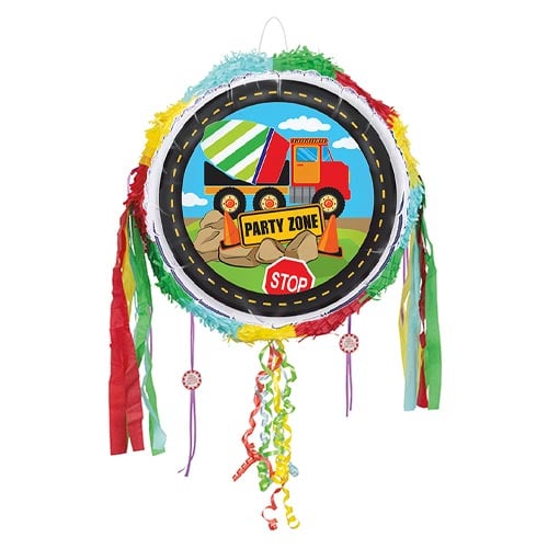 Construction Party Pull String Pinata